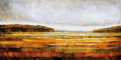 Latest Fall Black Ornate Wood Framed Art Print with Double Matting by Burdy, Zenon