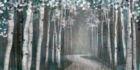 Mineral Forest Black Ornate Wood Framed Art Print with Double Matting by Venter, Tandi