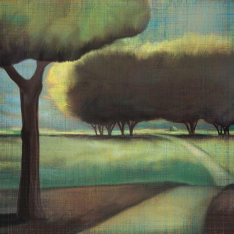 Looking Back I White Modern Wood Framed Art Print with Double Matting by Venter, Tandi