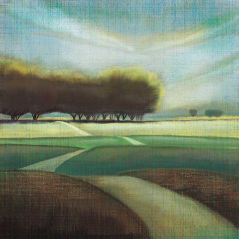 Looking Back II Black Modern Wood Framed Art Print with Double Matting by Venter, Tandi