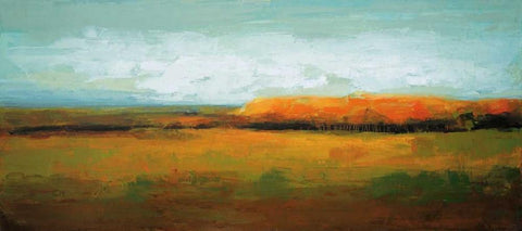 Drivescape Black Ornate Wood Framed Art Print with Double Matting by Colbert , Peter