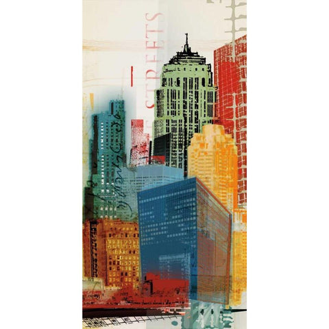 Urban Style II White Modern Wood Framed Art Print by NOAH