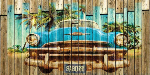 Sabor White Modern Wood Framed Art Print with Double Matting by Sola, Bresso