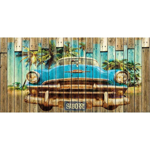 Sabor Black Modern Wood Framed Art Print by Sola, Bresso