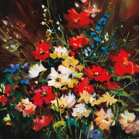 Color Splash  White Modern Wood Framed Art Print by OToole, Nancy