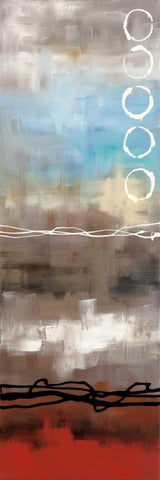 Elements I Black Ornate Wood Framed Art Print with Double Matting by Maitland, Laurie