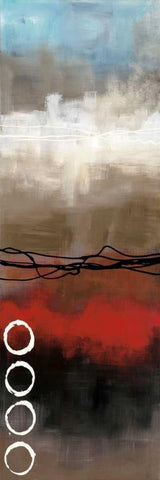 Elements II Black Ornate Wood Framed Art Print with Double Matting by Maitland, Laurie