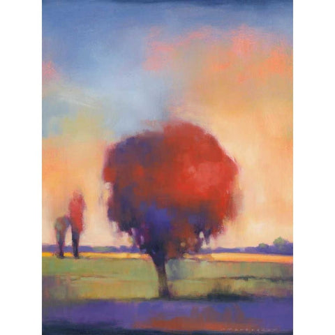 Stranger In Town Black Modern Wood Framed Art Print by Anderson, Paul