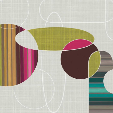 Blast from the Past II Black Modern Wood Framed Art Print with Double Matting by Venter, Tandi