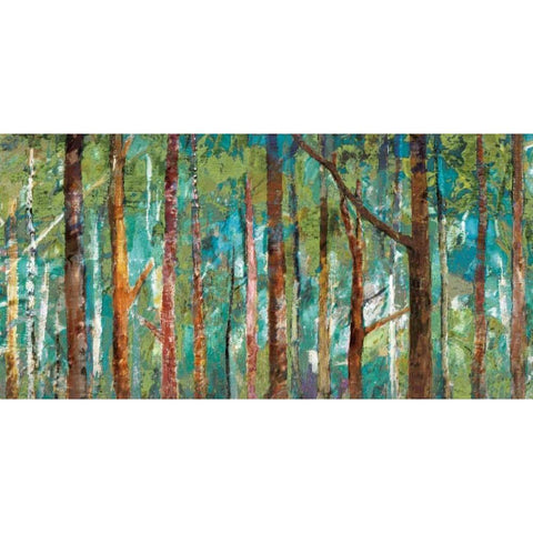 Woodland Gold Ornate Wood Framed Art Print with Double Matting by Gold, Caroline