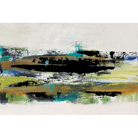 Black and White  Black Modern Wood Framed Art Print by Barnes, Natasha
