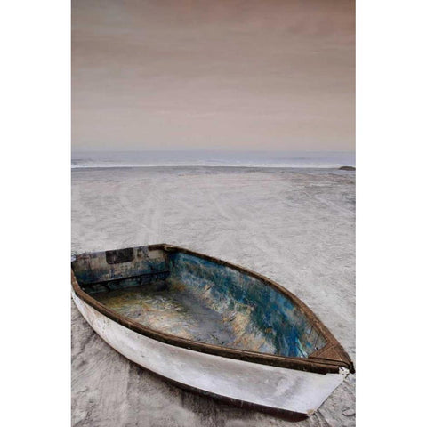 Dorymans Boat Black Modern Wood Framed Art Print by Cahill, Michael