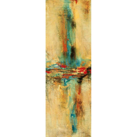 Equilibrio I Gold Ornate Wood Framed Art Print with Double Matting by Villarreal Santos, Nancy