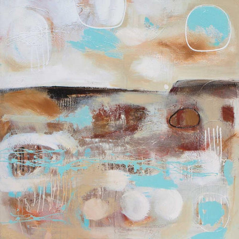 Copper Escarpment White Modern Wood Framed Art Print by Jones, Amanda