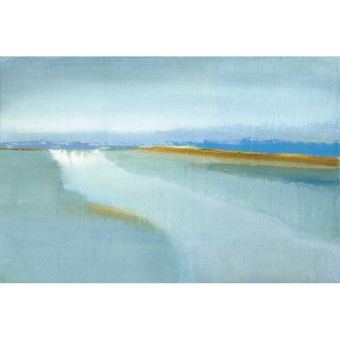 Flow Black Modern Wood Framed Art Print with Double Matting by Gold, Caroline