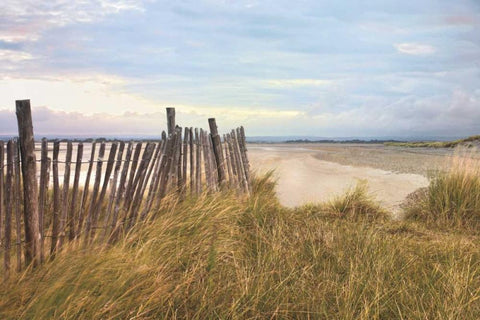 West Wittering Beach Black Ornate Wood Framed Art Print with Double Matting by Frank, Assaf