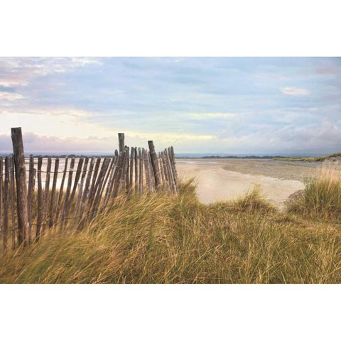 West Wittering Beach Black Modern Wood Framed Art Print with Double Matting by Frank, Assaf