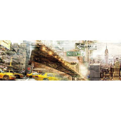 Collage Moments White Modern Wood Framed Art Print by Sola, Bresso