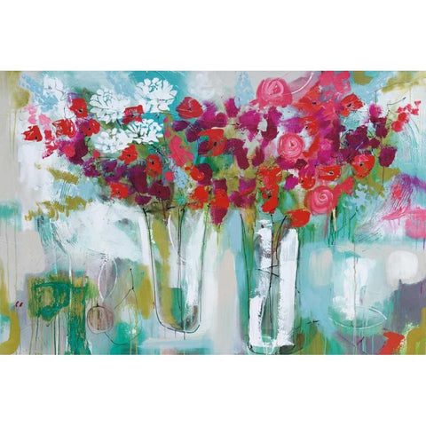 Charmant Black Modern Wood Framed Art Print with Double Matting by Brooks, Amanda J.