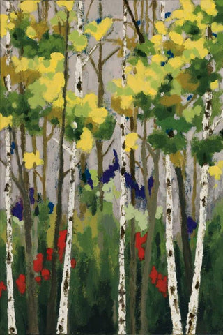 Whispering  White Modern Wood Framed Art Print with Double Matting by Vindedzis, Rita