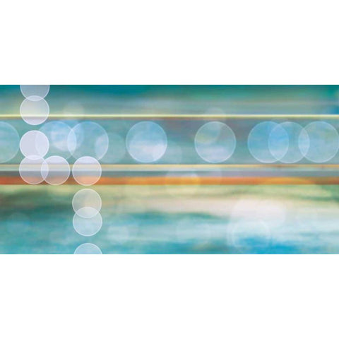 Bokehscape White Modern Wood Framed Art Print by Venter, Tandi