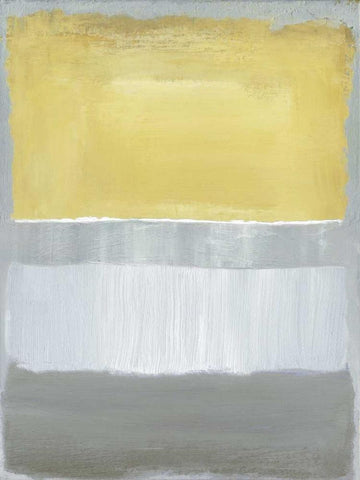 Half Light I White Modern Wood Framed Art Print with Double Matting by Gold, Caroline