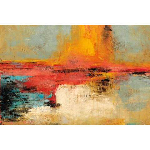 Acertijo Black Modern Wood Framed Art Print by Villarreal Santos, Nancy