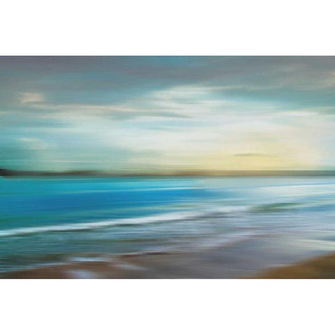 Ocean Plains Gold Ornate Wood Framed Art Print with Double Matting by Venter, Tandi