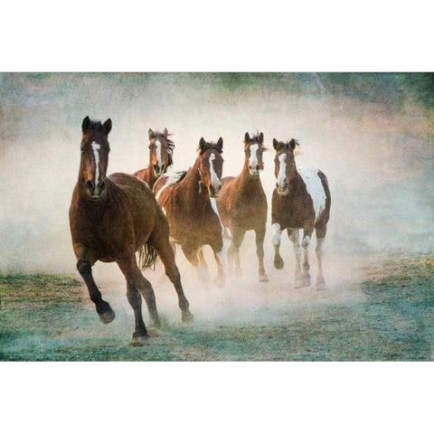Blaze of Glory Gold Ornate Wood Framed Art Print with Double Matting by Caro, Wendy