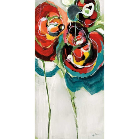 Wasabi Rose I Black Modern Wood Framed Art Print by Maritz, Angela
