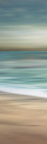 Ocean Calm I White Modern Wood Framed Art Print with Double Matting by Venter, Tandi