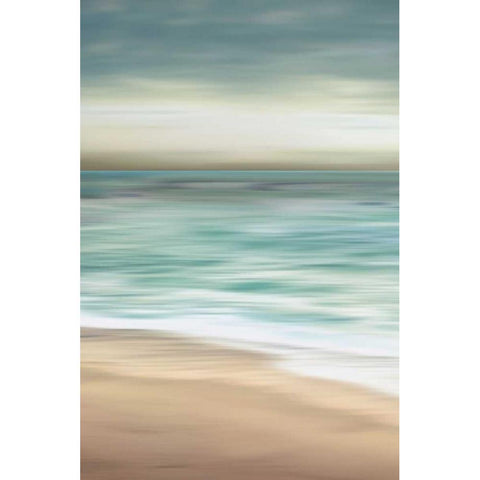 Ocean Calm II  White Modern Wood Framed Art Print by Venter, Tandi