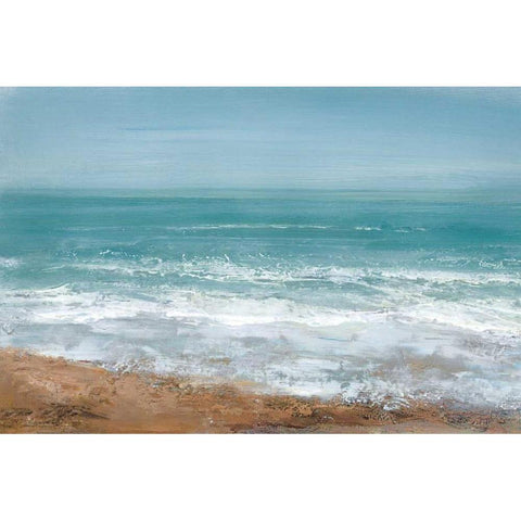 Hazy Days Black Modern Wood Framed Art Print by Gold, Caroline