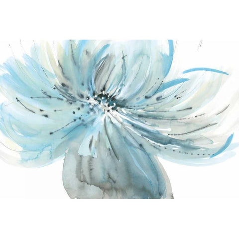 A Grand Bloom Black Modern Wood Framed Art Print with Double Matting by Meyers, Rebecca
