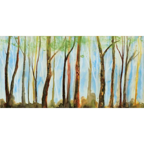 The Breeze Black Modern Wood Framed Art Print by Fontaine, Stephanie
