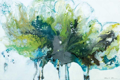 Imperial Frost White Modern Wood Framed Art Print with Double Matting by Barnes, Natasha