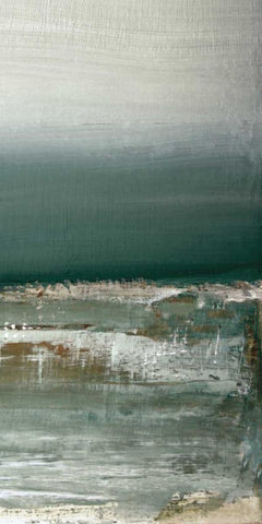 Shallows II Black Ornate Wood Framed Art Print with Double Matting by Gold, Caroline