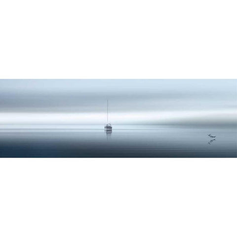 West Coast Sailing Black Modern Wood Framed Art Print by Pelkey, Marvin