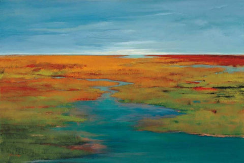 Going the Distance Black Ornate Wood Framed Art Print with Double Matting by Jackson, Victoria