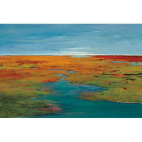 Going the Distance White Modern Wood Framed Art Print by Jackson, Victoria