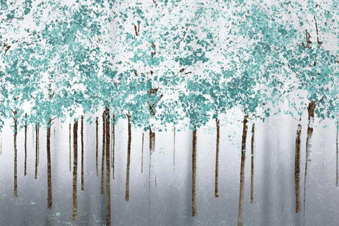 Into the Woods Black Ornate Wood Framed Art Print with Double Matting by Pelkey, Marvin