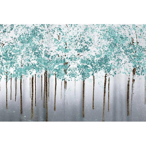 Into the Woods Gold Ornate Wood Framed Art Print with Double Matting by Pelkey, Marvin