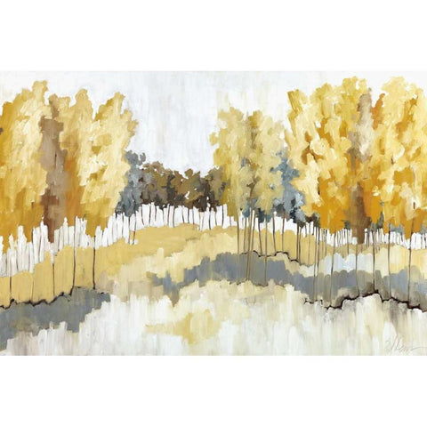 Grasslands Black Modern Wood Framed Art Print with Double Matting by Ellens, Jacqueline