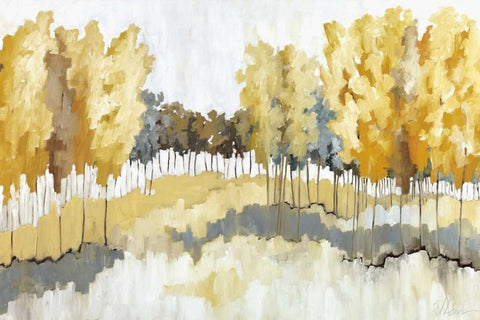 Grasslands White Modern Wood Framed Art Print with Double Matting by Ellens, Jacqueline