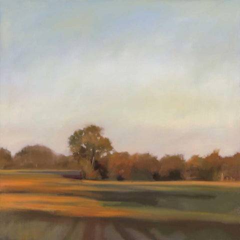Harvest Fields Black Modern Wood Framed Art Print by Lightell, Megan