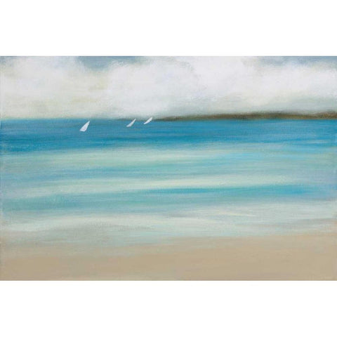 Catching the Breeze Black Modern Wood Framed Art Print with Double Matting by Vindedzis, Rita