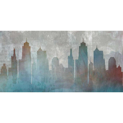 Urban Reflections Black Modern Wood Framed Art Print by Duncan-He, Louis