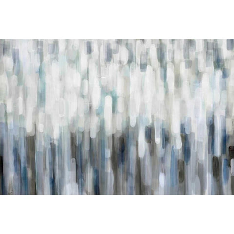 Silver Rain Black Modern Wood Framed Art Print with Double Matting by Parker, Karen Lorena