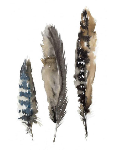 A Light Touch I White Modern Wood Framed Art Print with Double Matting by Meyers, Rebecca