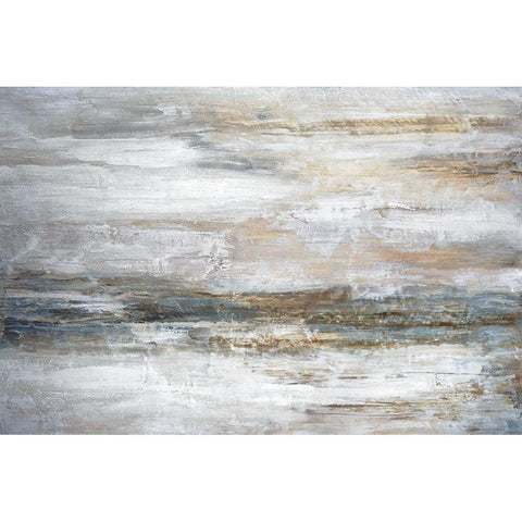 Mirage I White Modern Wood Framed Art Print by Fontaine, Stephane